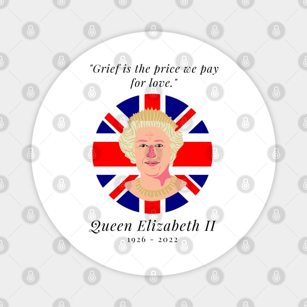 RIP Queen Elizabeth Magnet by firstsapling@gmail.com